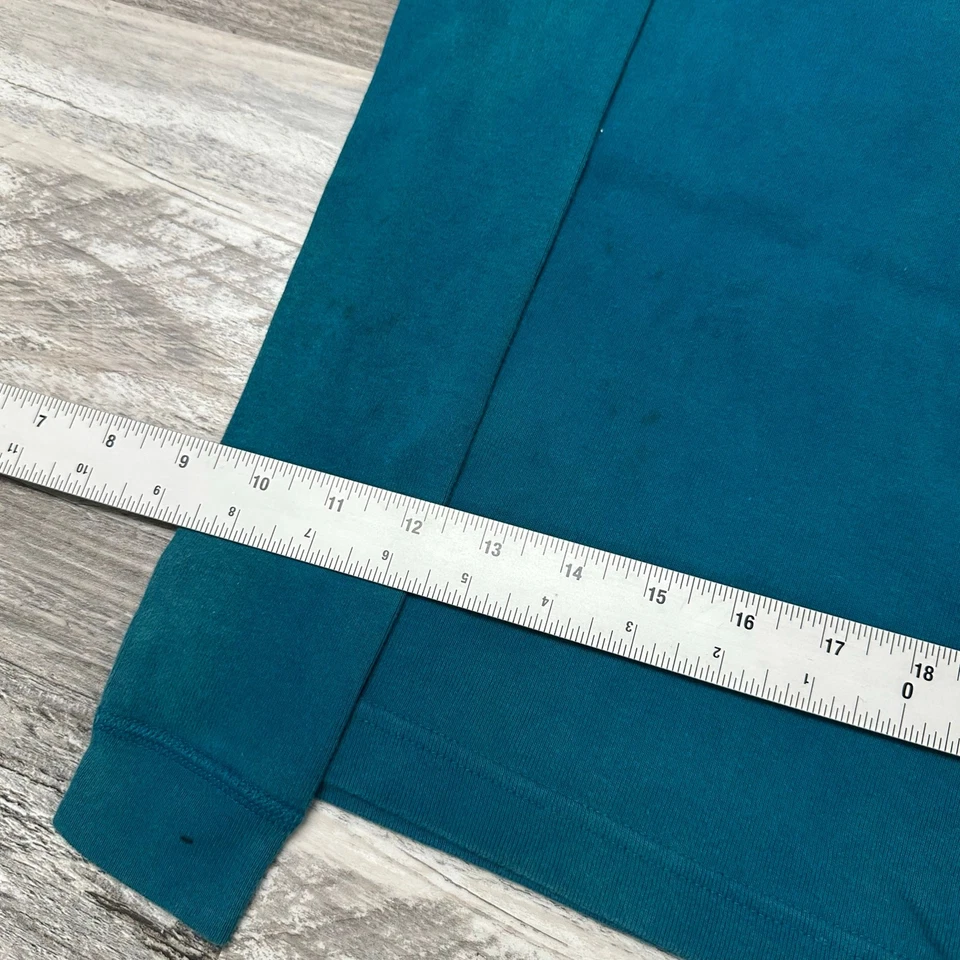 Vintage Hanna Andersson x Peanuts Snoopy Ice Skating Teal Boys 4T Graphic Shirt - Image 4 of 4