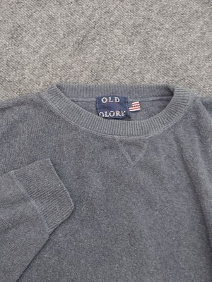 Old Glory Sweater Mens 2XL XXL Blue V Stitch Baggy 90s Made USA Pullover