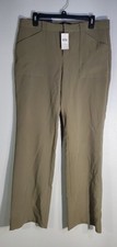 Woman Banana Republic Logan Dress Pants Mid-rise Straight Fit Through Hip Olive