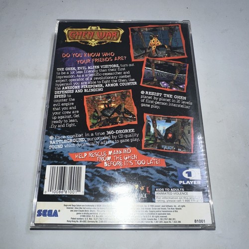 Sega Saturn Ghen War CASE AND MANUAL NO GAME INCLUDED - Picture 5 of 15