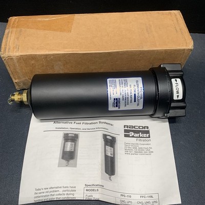 Parker FFC-110L Filter, CNG LNG LPG Alternative Fuel Filtration System 1/2  NPT