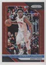 2018-19 Panini Prizm Ruby Wave Prizm Stanley Johnson #162 j2c