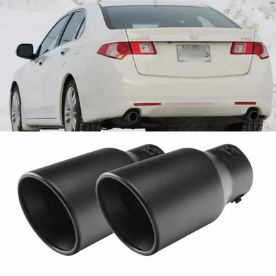 2X Car Exhaust Pipe Tip Rear Throat Muffler Tailpipe For Acura Integra TSX