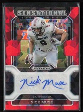 Nick Muse 2023 Chronicles Draft Picks #SS-NMU Red Ice Auto Gamecocks