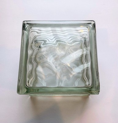 Retired  Pittsburgh Corning Architectural Glass Block 5 1/2  X  5 1/2  X  3 1/2