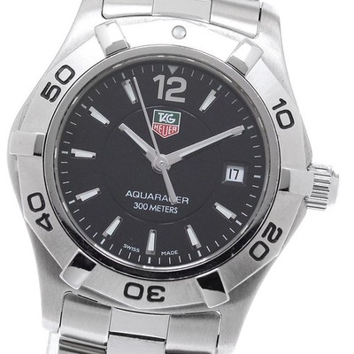 TAG HEUER Aqua racer WAF1410 Date black Dial Quartz Ladies Watch_954195