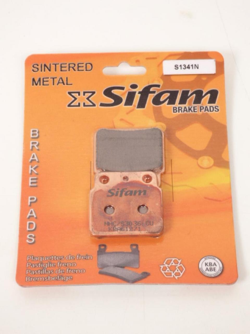 Plaquette de frein Sifam arriere Kawasaki 400 KFX quad 2004 2005
