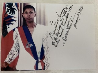 Ertha Pascal Trouillot President of Haiti 1990 Autographed Photo 2020