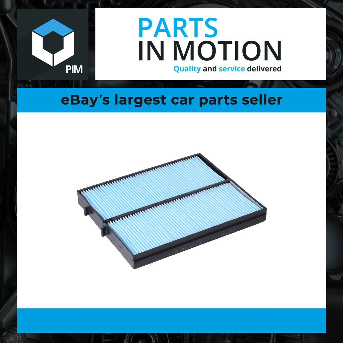 Pollen / Cabin Filter fits HYUNDAI TERRACAN HP 2.5D 01 to 06 D4BH Blue Print New - Image 3
