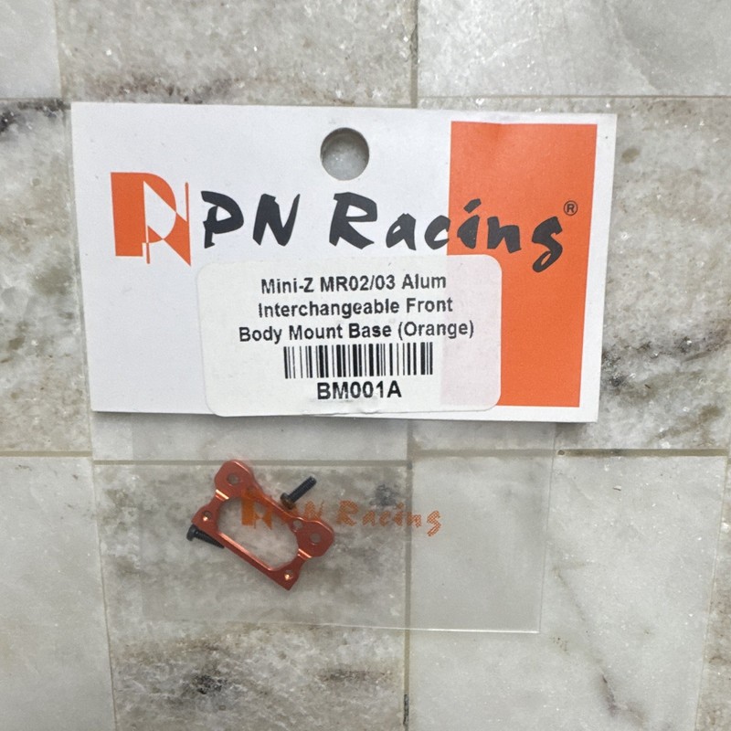 PN Racing Mini-Z MR02/03 Front Body Mount Base Orange BM001A