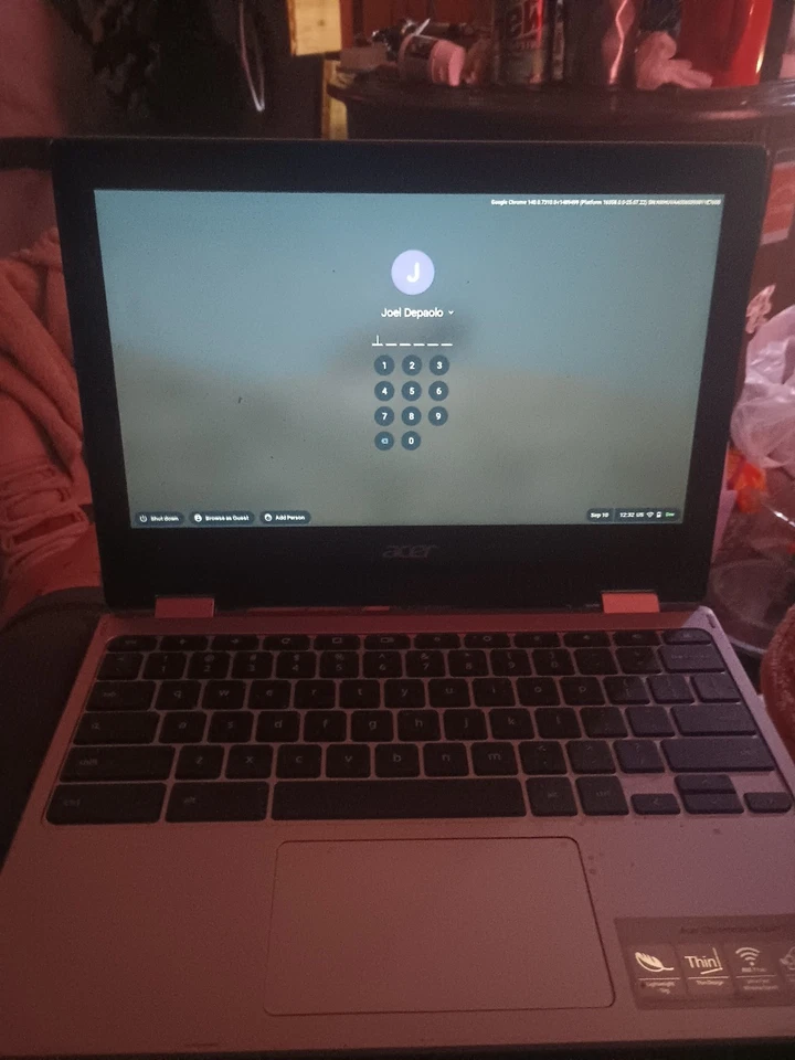 Acer Chromebook White Color 11.6 Inches And Can Turn Into an Ipad. Touch screen! - Image 2 of 2