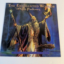 Vintage Enchanted Worlds Myles Pinkney 2002 Wall Calendar Portal Dragon Fantasy