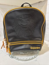 Disney  s The Lion King on Broadway Musical Black Leather Backpack Purse Simba