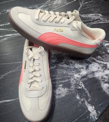 Puma Unisex Club ll Era Sneakers Alpine Snow Furo Peach Sz 11 Leather Suede Reto