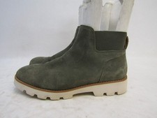 Vionic Womens Size 6 M Green Suede Chelsea Ankle Fashion Boots Bootie