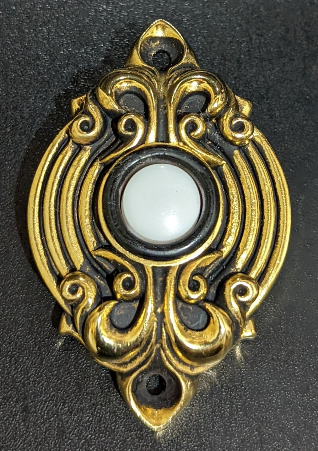 NEW VICENZA DOORBELL - SFORZA DESIGN - ANTIQUE GOLD WIRED DO
