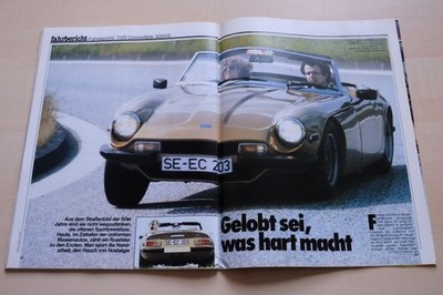 Rallye Racing 08/1979 TVR 3000 S Cabrio mit 136PS im Fahrbericht auf 4 Seiten