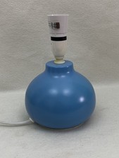 Small Baby Blue Ceramic Bedside Table Lamp