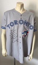 Lance Parrish Signed Game Worn 1994 Toronto Blue Jays Road Jersey MLB Baseball