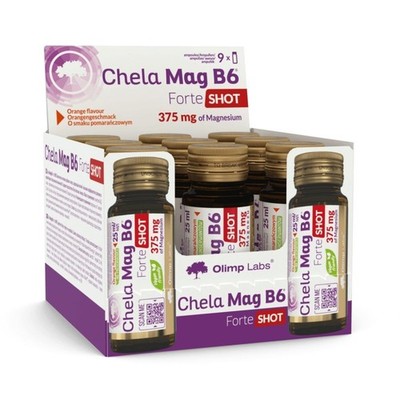 Olimp Chela-Mag B6 Forte Schuss (Orangengeschmack), 20 Stück