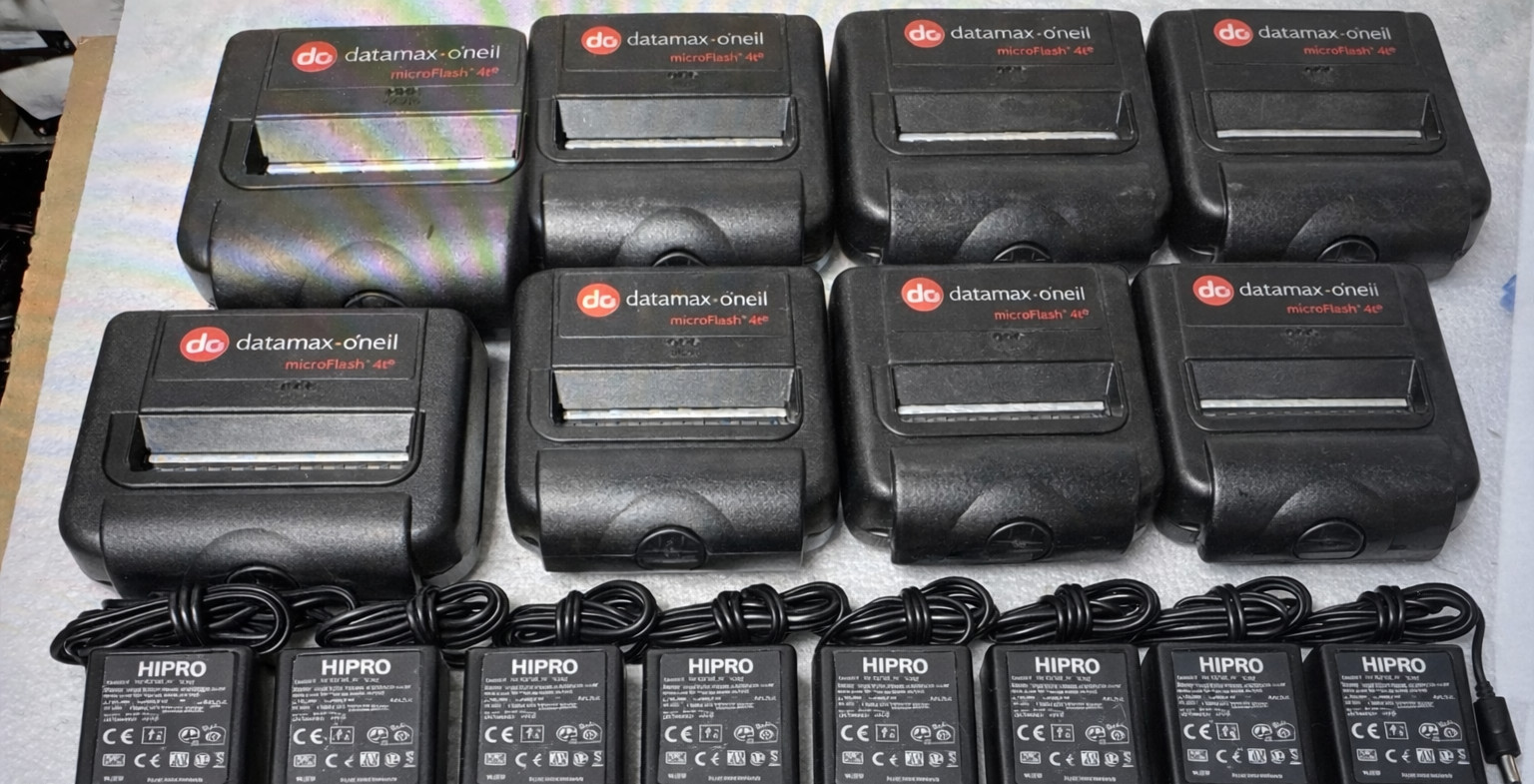 Lot of 8 Datamax O'Neil MicroFlesh MF4te Bluetooth Barcode P