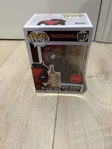 Funko Pop! Vinyl: Artist Deadpool #887 GameStop Exclusive W/PROTECTOR