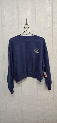 Old Navy Easy Going Laid Back Graphic Sweatshirt Medium Blue Cute   