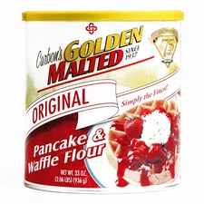 Carbon's Golden Malted Pancake & Waffle Flour 33 oz each 33 Ounce (Pack of 1) 