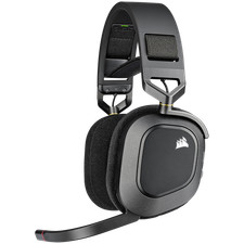 Corsair HS80 RGB Wireless Gaming Headset Dolby Atmos Carbon Certified Refurb
