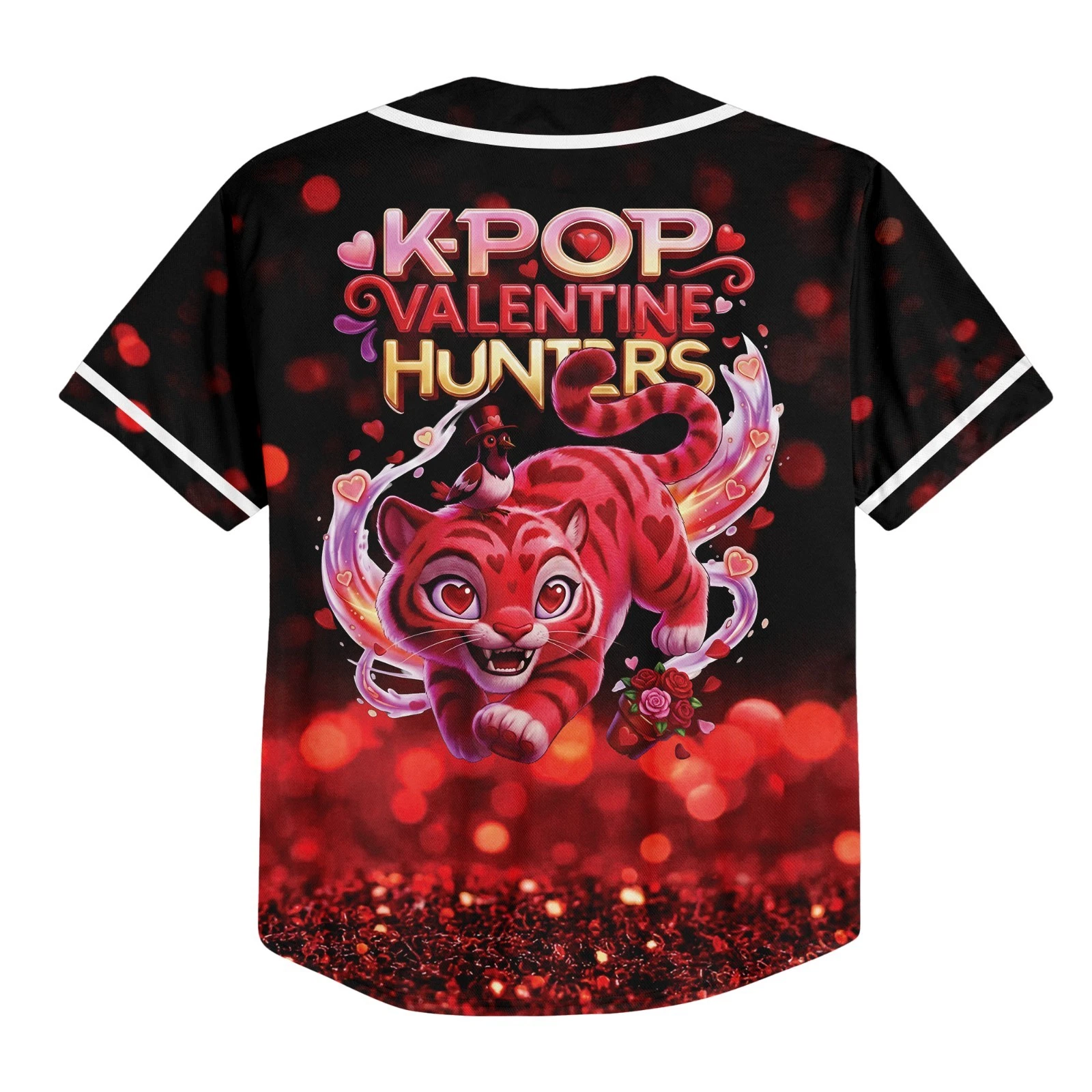 Kpop Demon Hunter Baseball Jerse, Derpy The Tiger Cosplay Baseball Jersey