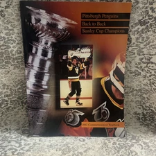 Pittsburgh Penguins Back To Back Stanley Cup Champions 1992 Commemorative Book