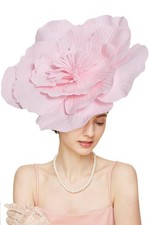 Flower Fascinators Hat Tea Party Hats For Women Cocktail Headband Wedding Mesh