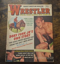 The Wrestler Magazine June 1969 Dory Funk Jr. Gene Kiniski Bobo Brazil Original
