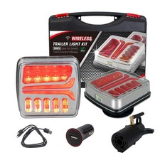Magnetic Wireless Trailer Lights Rechargeable LED Trailer Light for Towing Truck