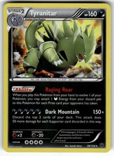 Tyranitar 56/124 XY - Fates Collide LP Pokemon Card TCG