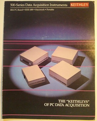 Keithley 500-Series Daten Erfassung Instrumente Katalog Circa 1988. Mit Einsatz