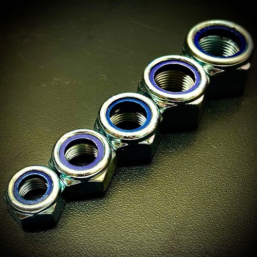 M10 M12 M14 M16 M18 M20 M24 Metric Fine Pitch Nyloc Nuts BZP T-Type - Picture 74 of 103