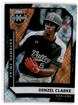 2021 PANINI ELITE EXTRA EDITION DENZEL CLARKE /220 OAKLAND ATHLETICS #127