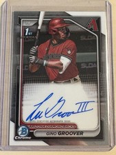 2024 Bowman Chrome Gino Groover Autograph FY Auto Arizona Diamondbacks