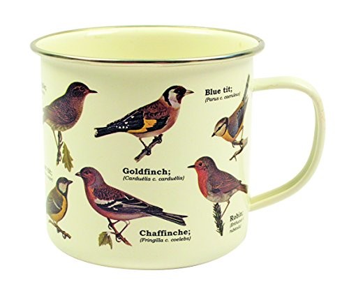 Gift Republic Garden Birds Enamel Mug