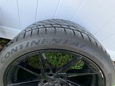 5 Vertini 19 Black Wheels Continental Dws06 Plus 27535zr19 Tires