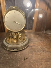 Vintage 1955 Schatz 1000 Golden  Day Clock Parts Or Restoration 