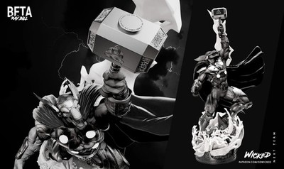 3D gedruckt 16K WICKED - Beta Ray Skulptur unbemalt Fan Made Maßstab 1:6