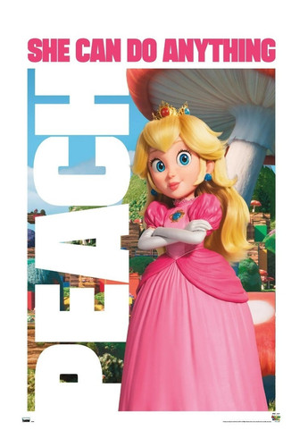 The Super Mario Bros. Movie - Peach - Poster - 22.375" x 34" - NEW NEVER OPENED - Picture 1 of 6