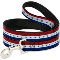 "Dog Leash 6-FEET Americana Star Stripes Red/White/Blue Wide 1.5\" (Us Import)"