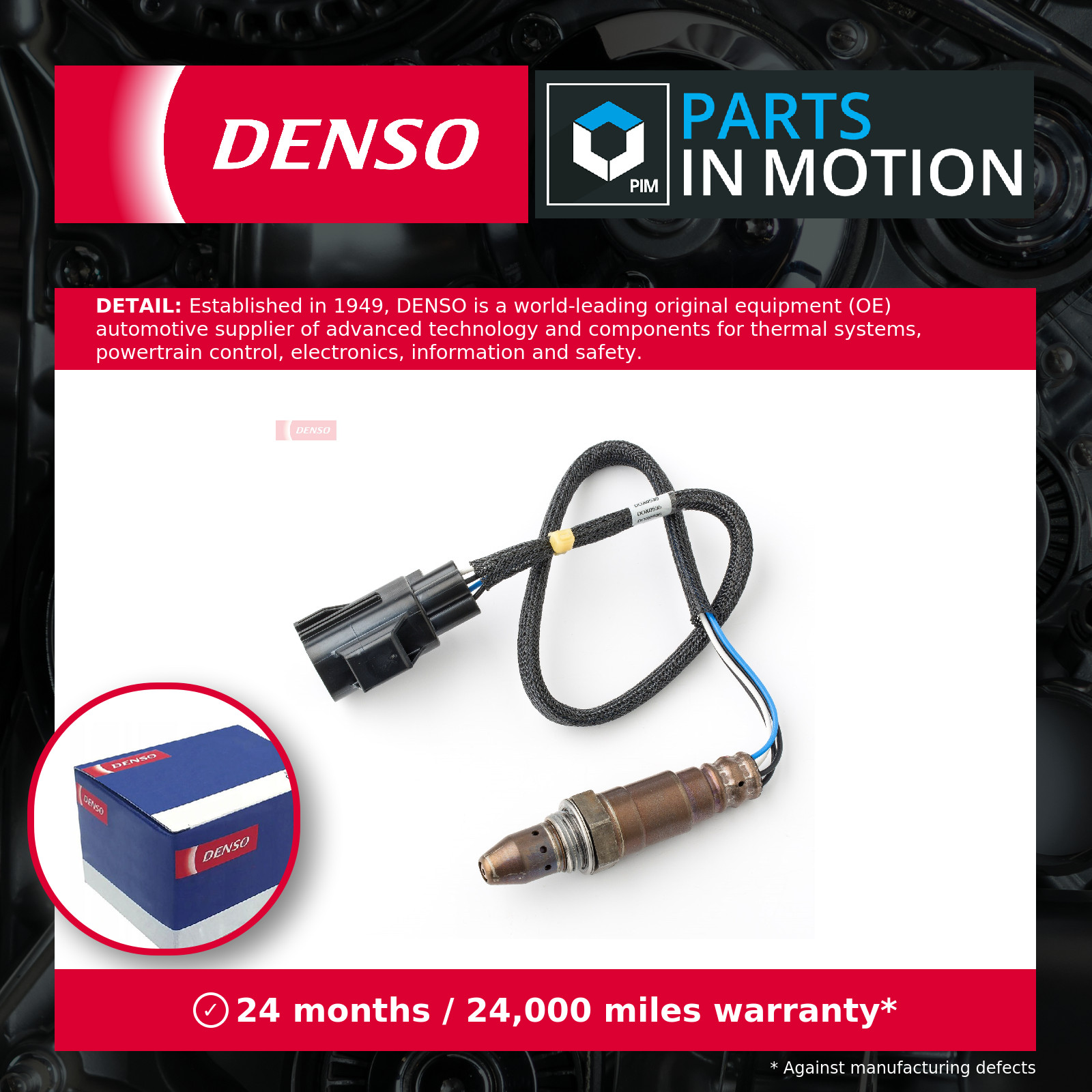 Lambda Sensor DOX-0535 Denso Oxygen 31293686 31319385 31319664 31370197 31370666 - Image 14