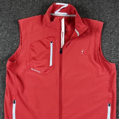 Zero Restriction Vest Mens Medium Sleeveless Golf Windbreaker Lightweight