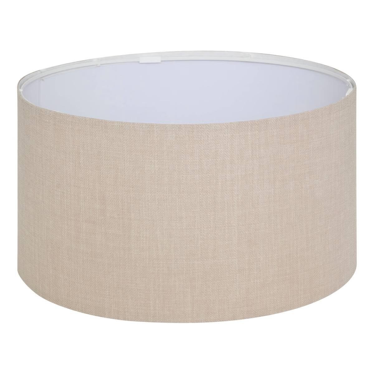 Abat-jour en lin Beline beige 40cm grand dôme de lampe de table