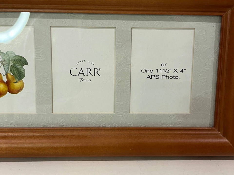 Long Solid OAK Wood Picture Frame - 13"L with 4 photo Areas - Rectangle - Image 4 of 4