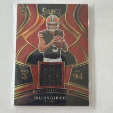 Dillon Gabriel Draft Selections Memorabilia Red Prizm 2025 Panini Select